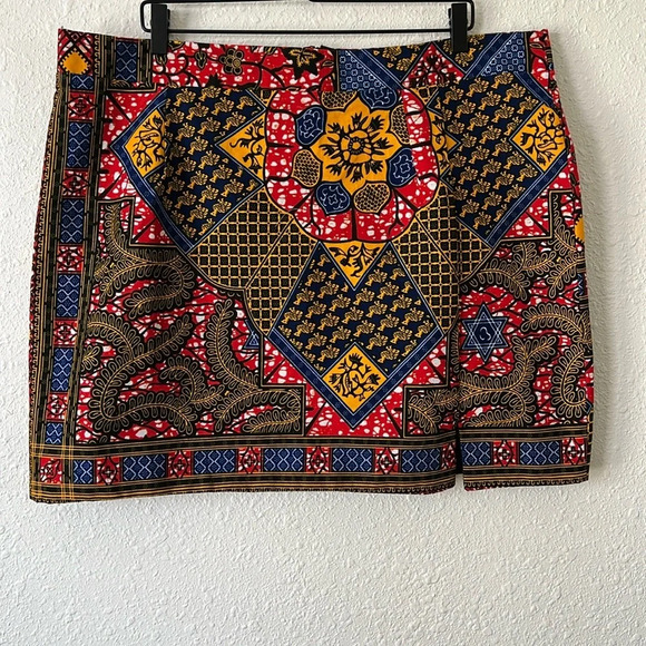 Grass Fields Printed Mini Skirt Size 20 - Picture 1 of 7